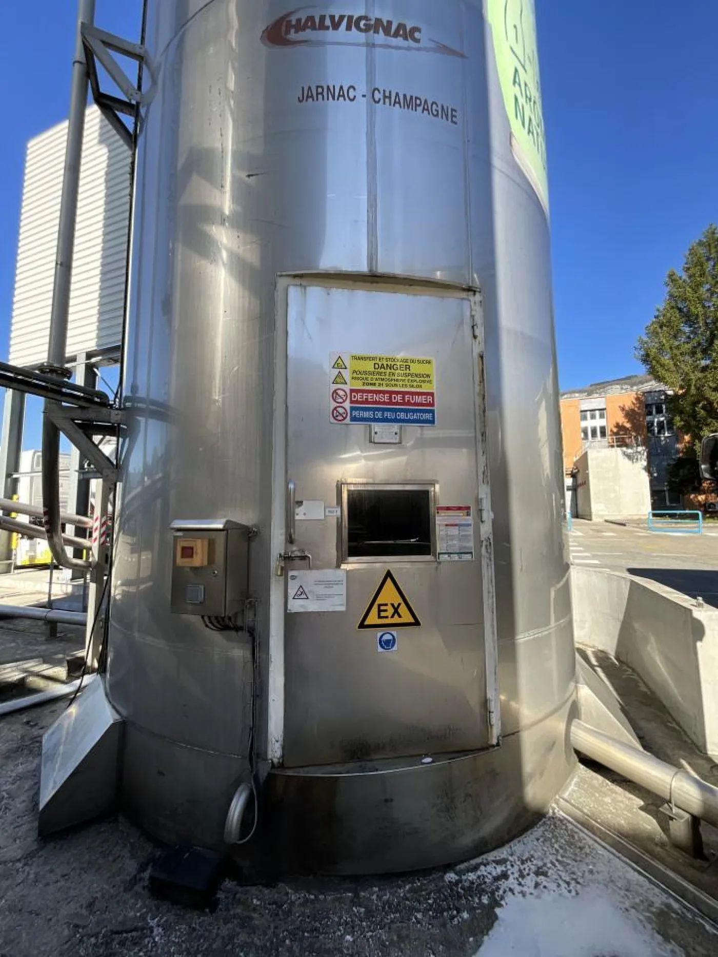 1997 Chalvignac Industries Chalvignac Industries 150 Ton Stainless Steel Sugar Crystal Silo - Silo 3 - 5
