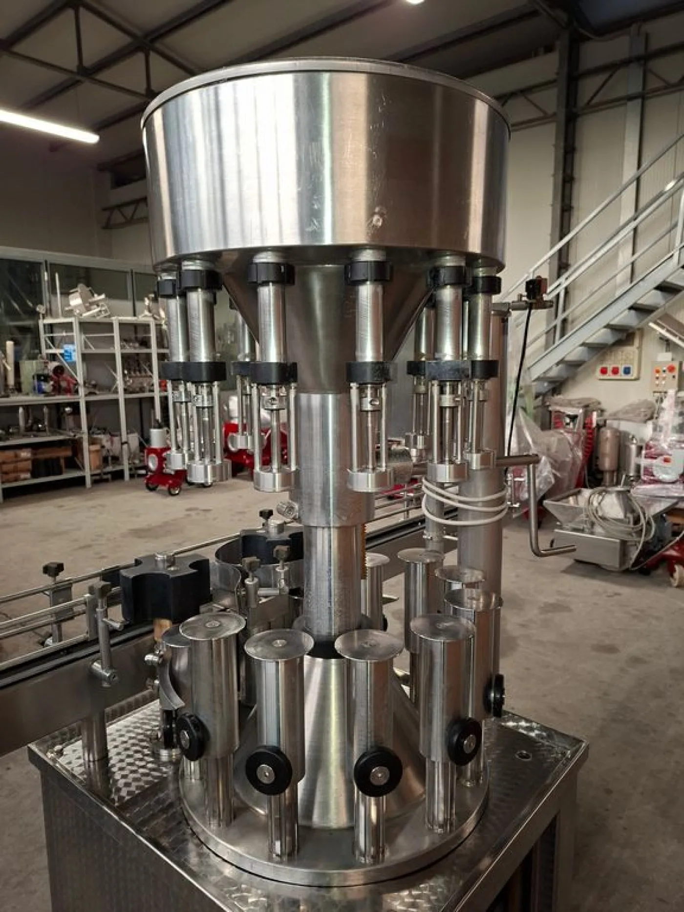 STAINLESS STEEL FILLER MACHINE GAI 12 VALVES, TO SLIGHT DEPRESSION, SECOND HAND MACHINE - 6
