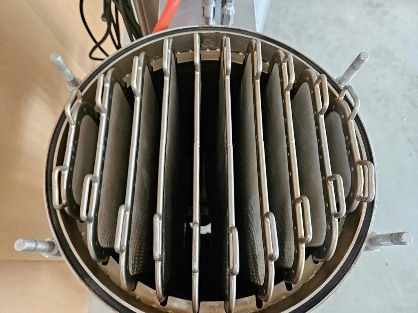VELO BRAND KIESELGUHR STAINLESS STEEL FILTER, 4MQ OF FILTERING SURFACE, SECOND-HAND MACHINE - 6