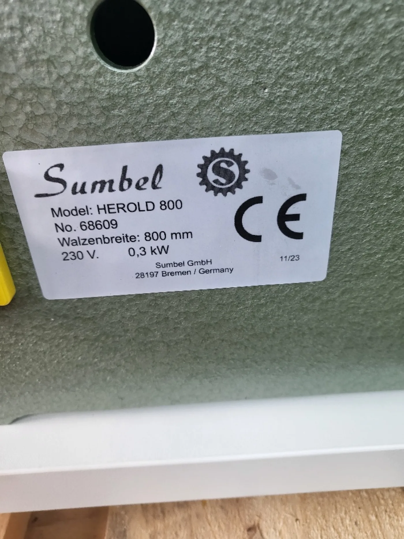 Anleimmaschine Sumbel Herold 800 unbenutzt - 5