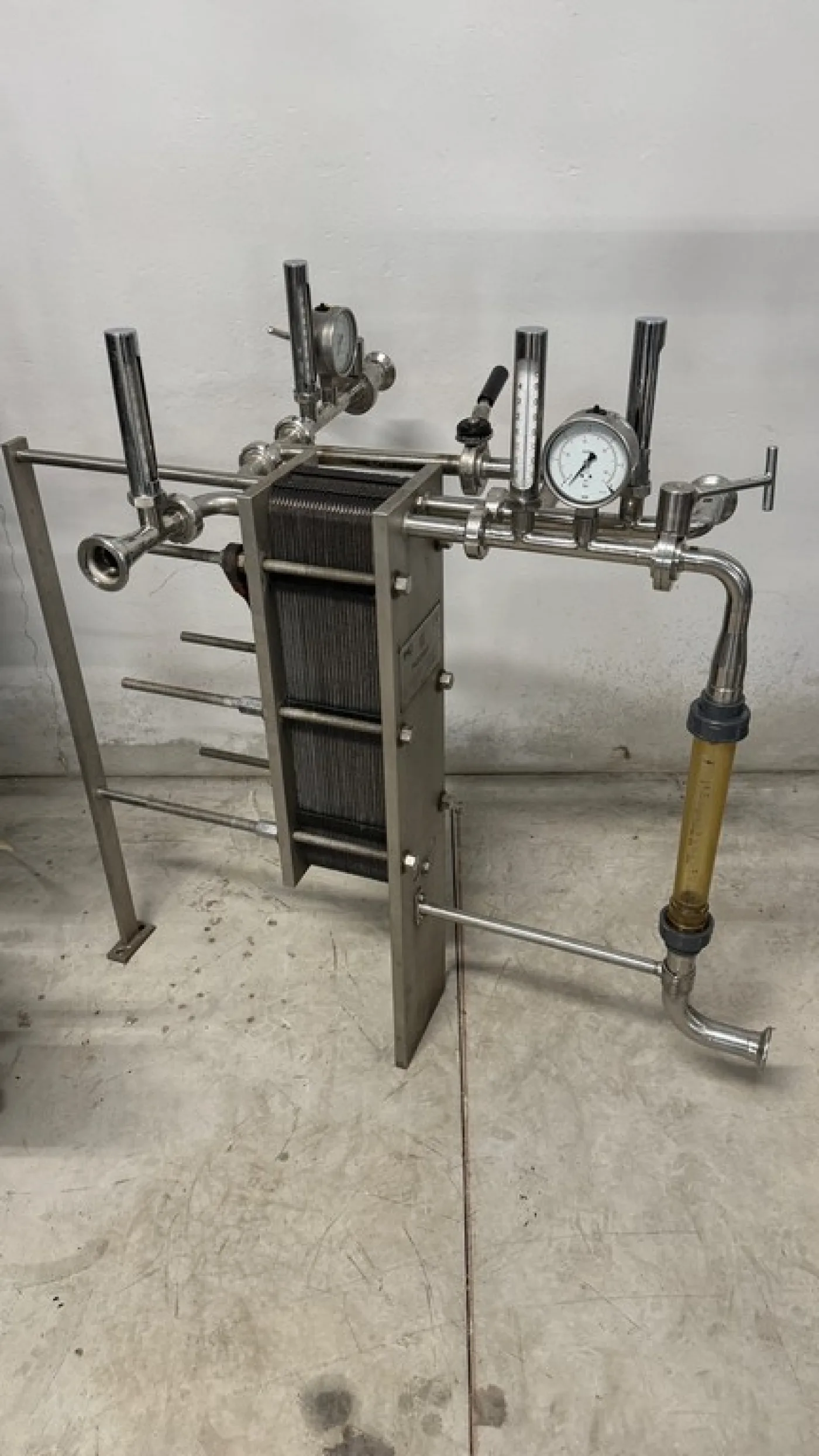 PLATES EXCHANGER FOR COOLING/HEATING, FIRM PADOVAN, ENTIRELY IN STAINLESS STEEL, WITH 55 PLATES, SECOND-HAND MACHINE - 8