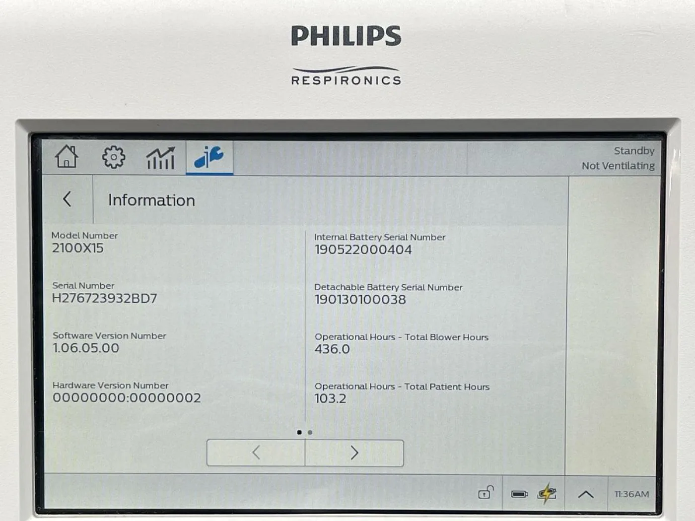 Philips Trilogy EVO Ventilator - 6
