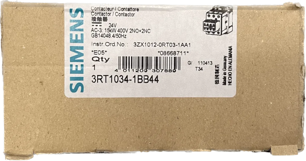 Siemens Leistungsschütz 3RT1034-1BB44