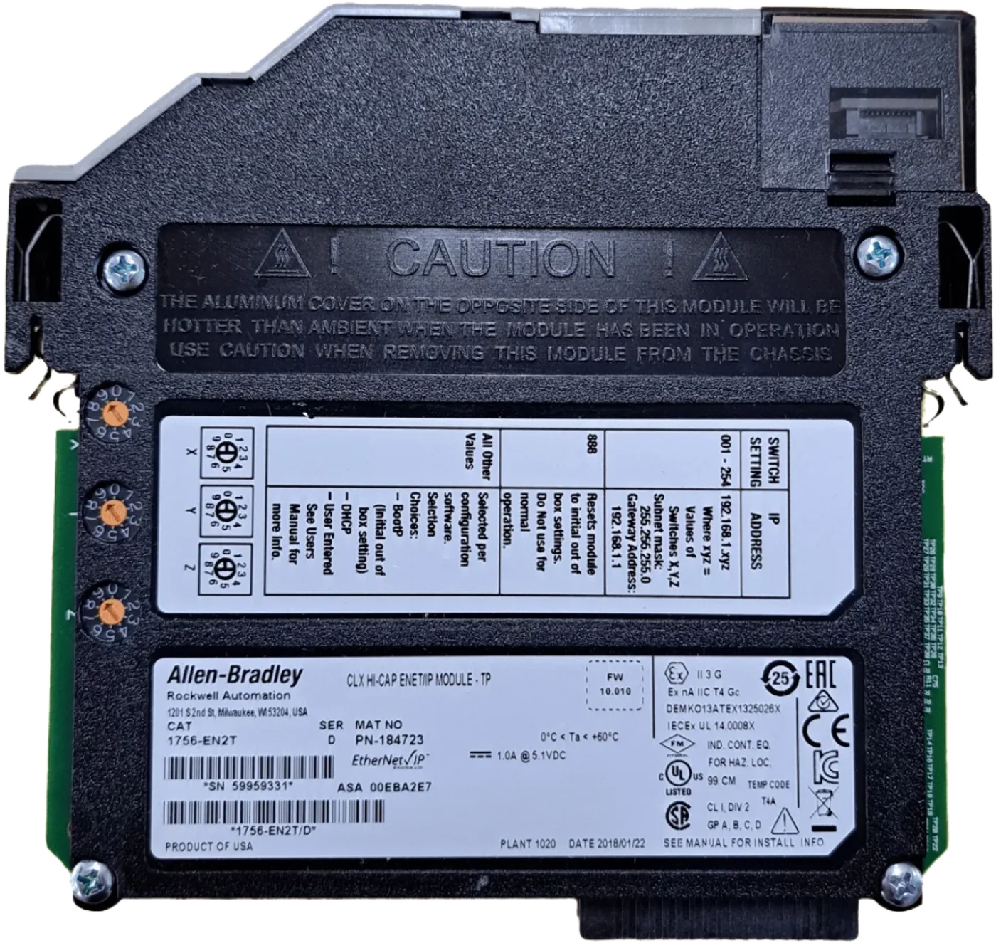 Allen Bradley 1756-EN2T - 2
