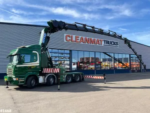 Scania R 490 8x4 Euro 6 Effer 140 Tonmeter laadkraan + Fly-Jib Just 283.508 km