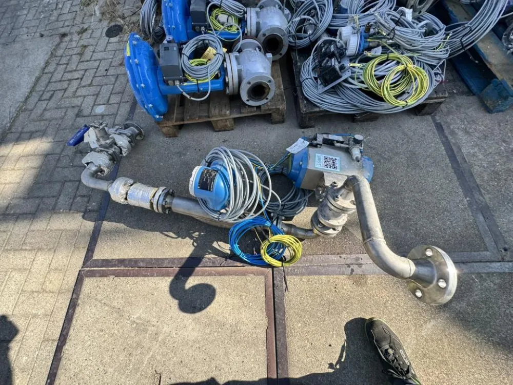 2019 EVAC Pneumatic actuated ball valve assembly with flowmeter