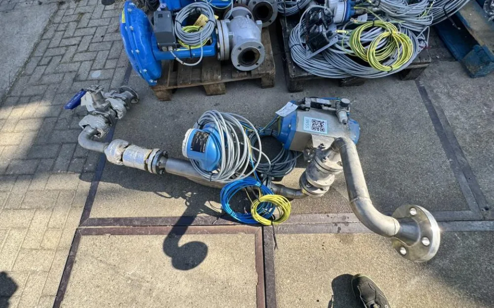 2019 EVAC Pneumatic actuated ball valve assembly with flowmeter