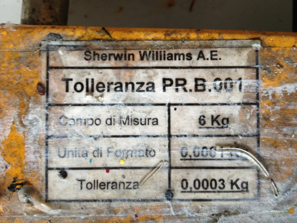 BILANCIA DA BANCO COMPATTA SARTORIUS SHERWIN WILLIAMS A.E.