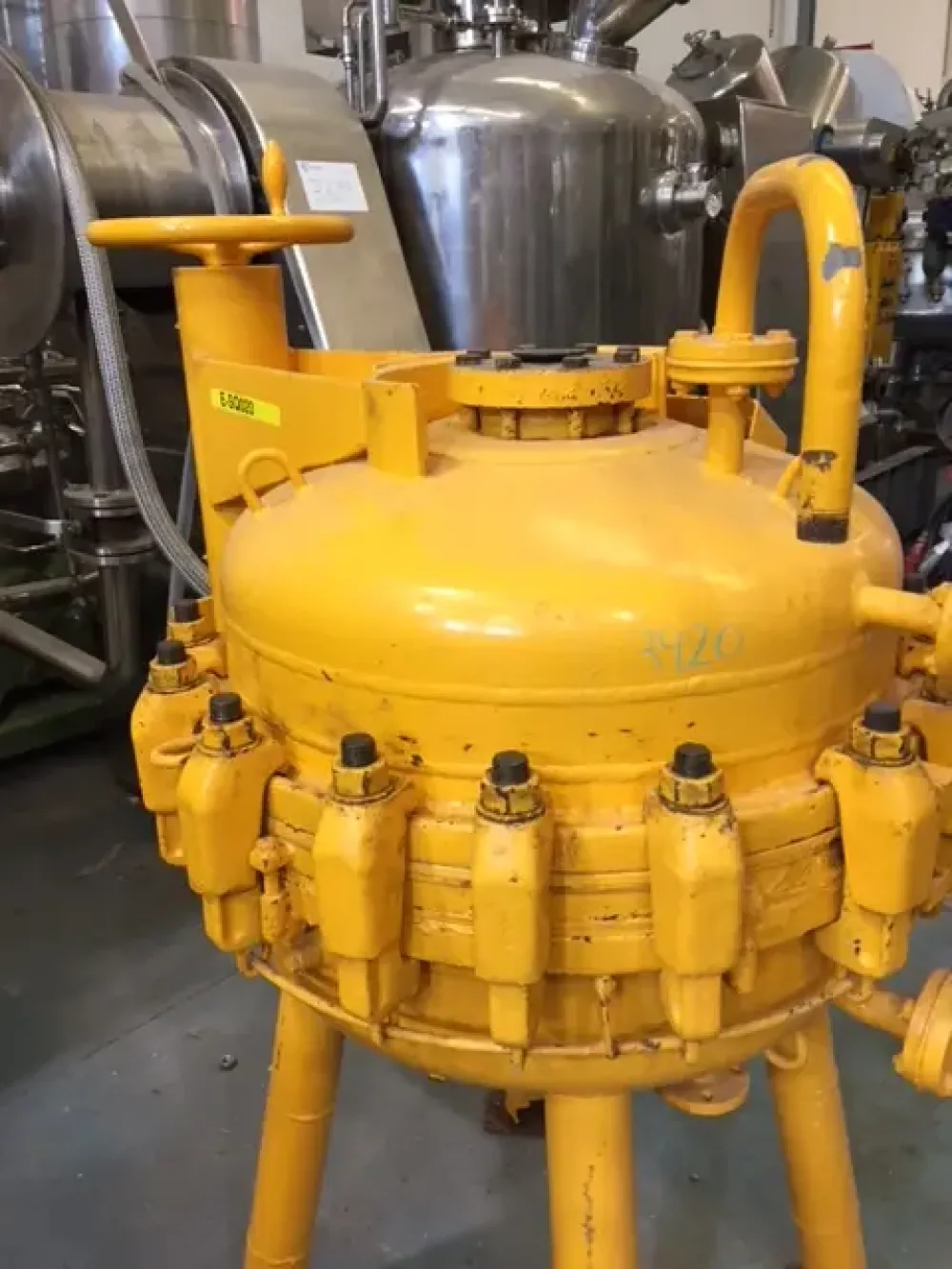 USED PFAUDLER 132 LITER ENAMEL PLATE FILTER