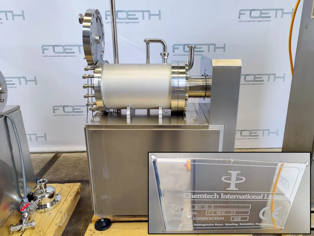 Chemtech Chemetator 212 W + Crystalliser WH35F "fat/ margarine cooler" - Scraped surface heat exchanger