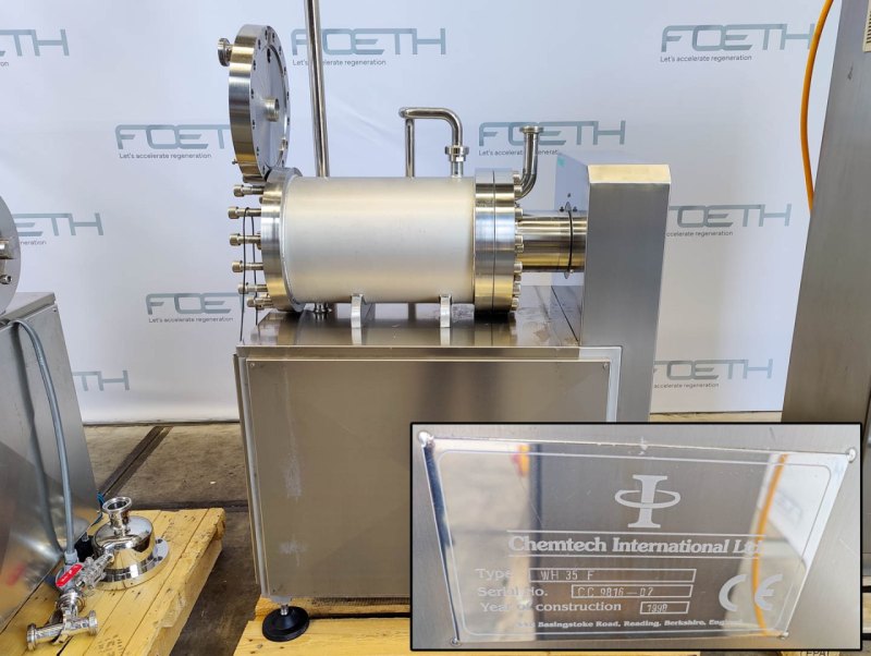Chemtech Chemetator 212 W + Crystalliser WH35F "fat/ margarine cooler" - Scraped surface heat exchanger