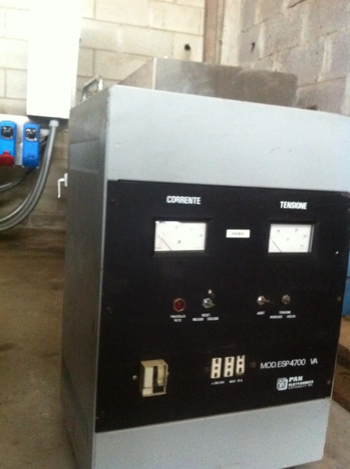 STABILIZZATORE DI TENSIONE C.A. PAN ELETTRONICA – MOD. ESP4700 VA - 5