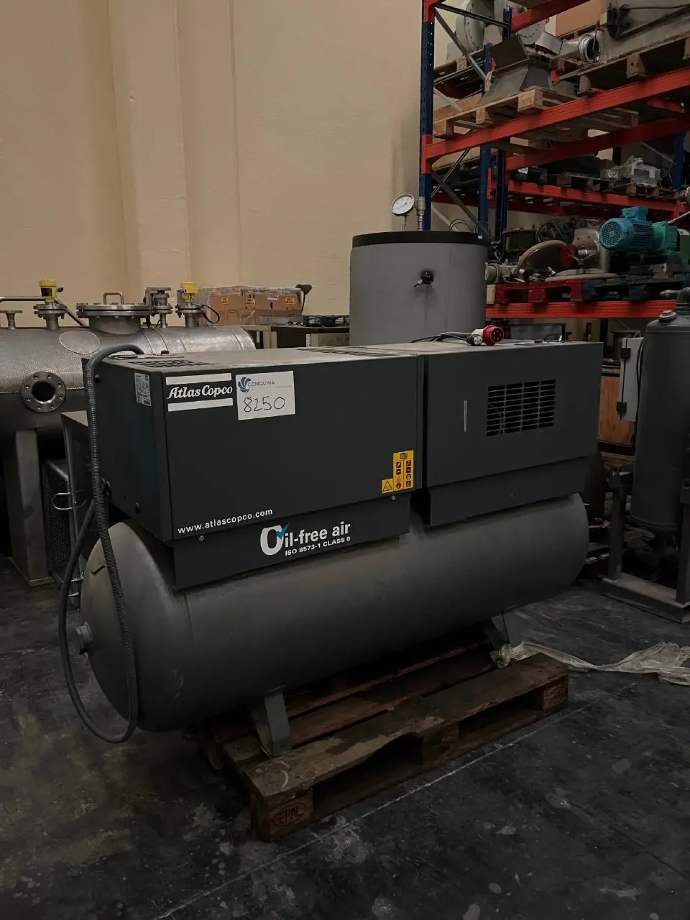 USED ATLAS COPCO SF 8 11.8 LS OIL-LESS AIR COMPRESSOR - 5