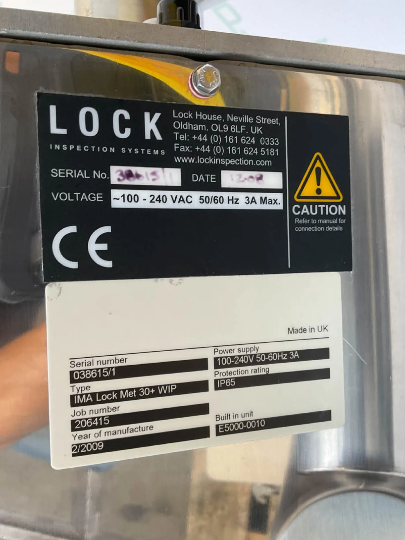 Lock Inspection Systems IMA Lock Met 30+ WIP - Metal detector - 8