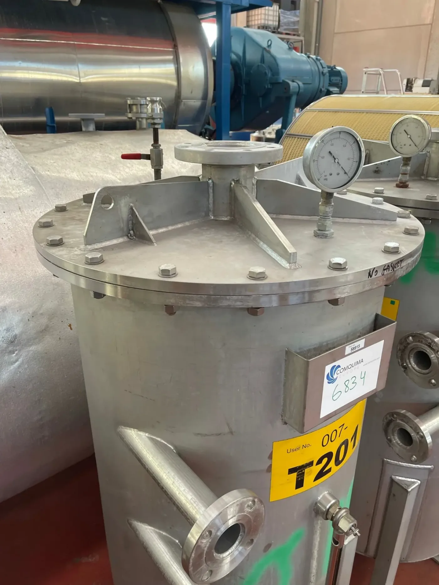 USED FILTRATION SERVICES ROTARY DRUM VACUUM FILTER 1525x1830 8.8 M2 - 5
