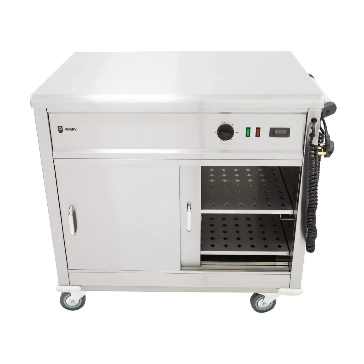 Parry Mobile Servery with Flat Top MSF9 - islandcatering - 4
