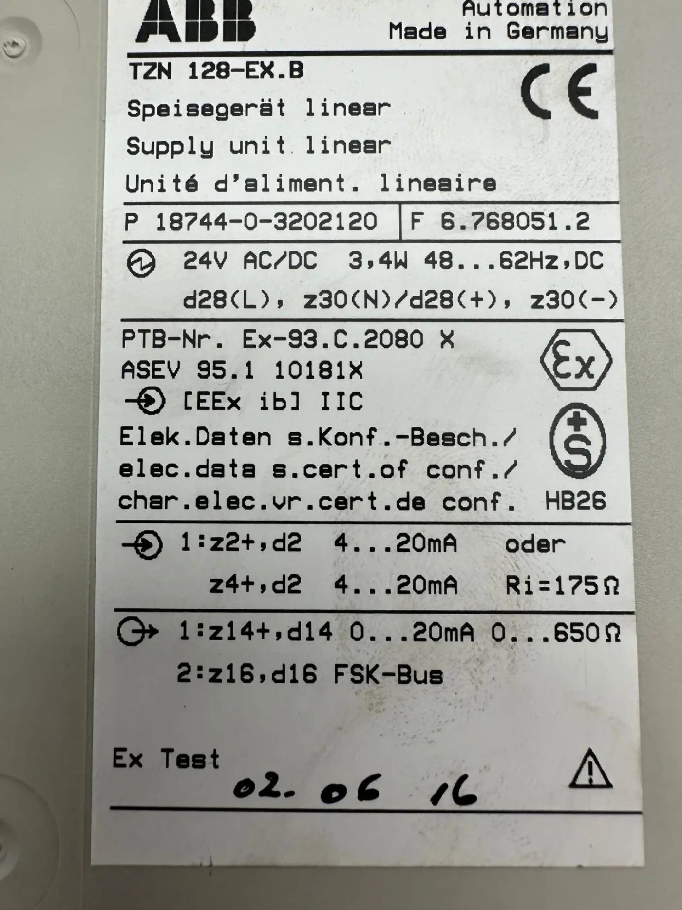 ABB Speisegerät Linear TZN128-EX/ABB - 3