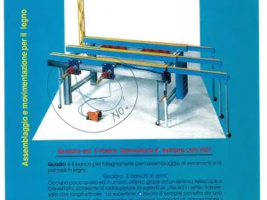 BANCO DI MONTAGGIO PER ASSEMBLAGGIO DI SERRAMENTI E DI PANNELLI IN LEGNO