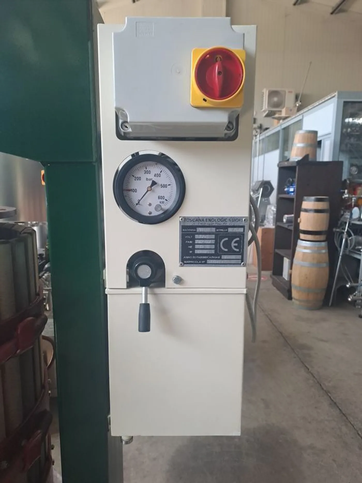 TEM HYDRAULIC PRESS, DIAMETER 80, TWO CAGES AND TWO TROLLEYS, SECOND HAND MACHINE - 5