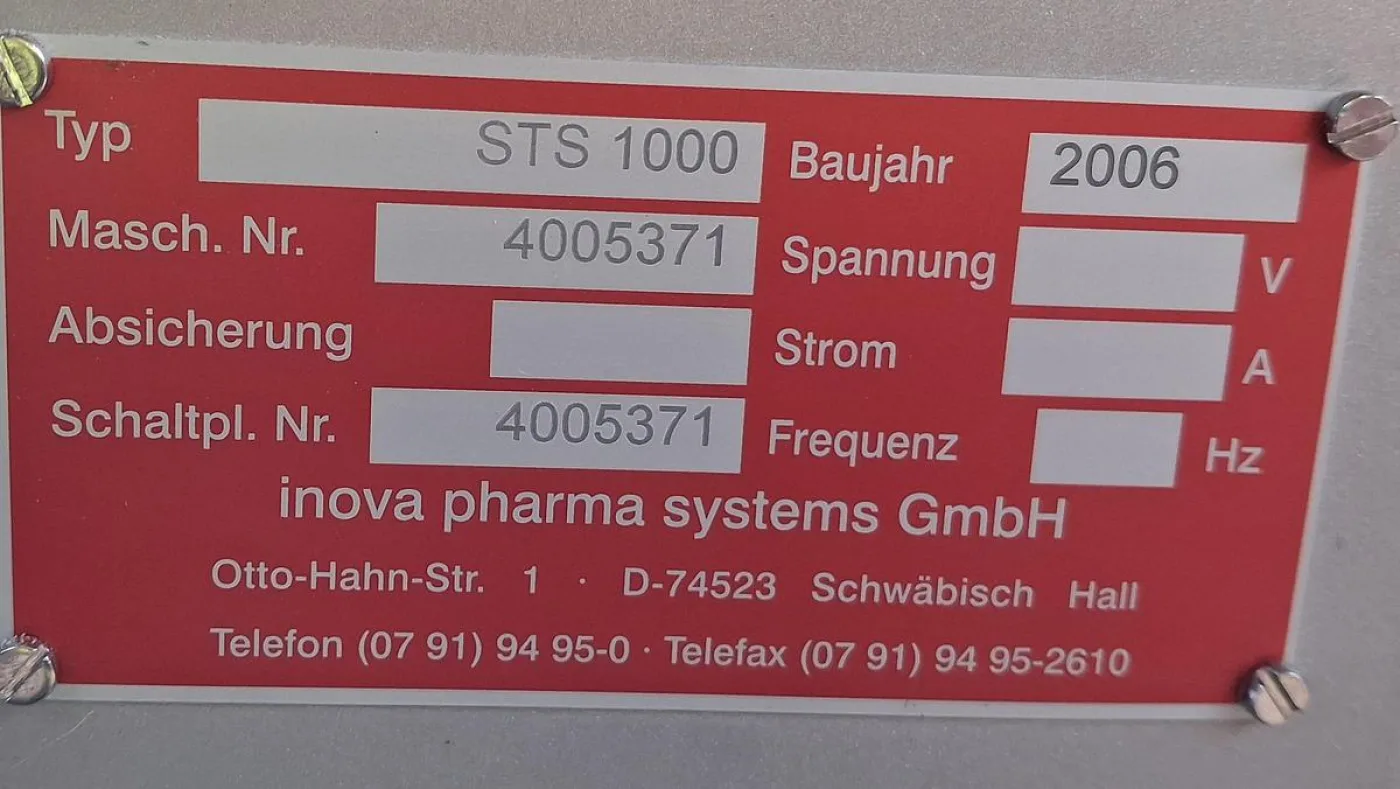 Inova Pharmasystem STS 1000 Zuführ- und Sortiereinheit - 7