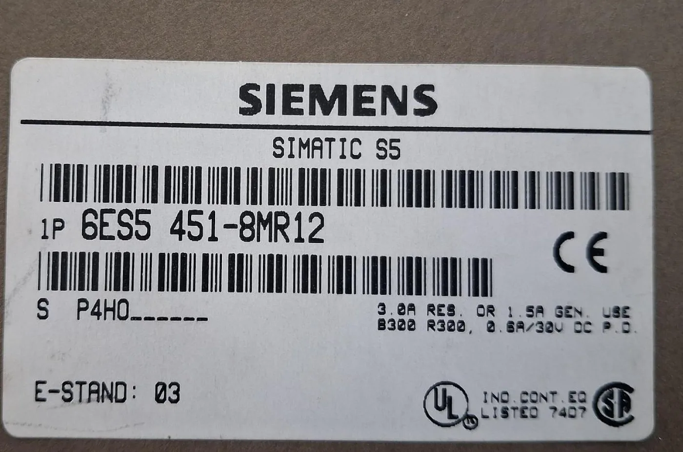 Siemens SIMATIC S5 6ES5 451-0MR12 Digital Output Module - 4