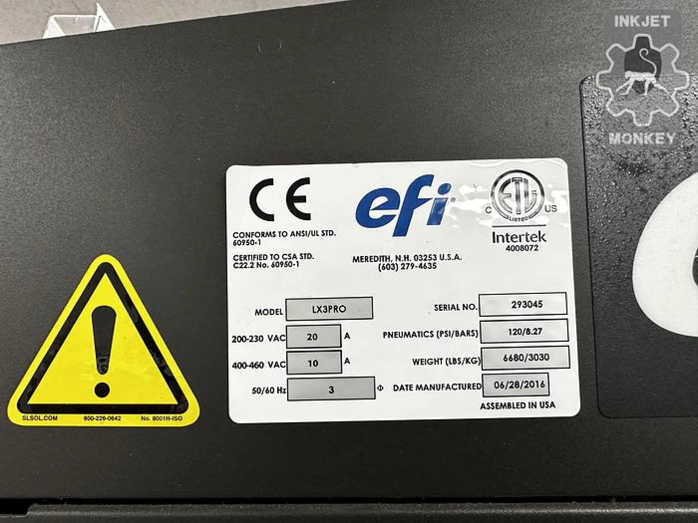 2016 EFI VUTEk LX3 Pro - 3