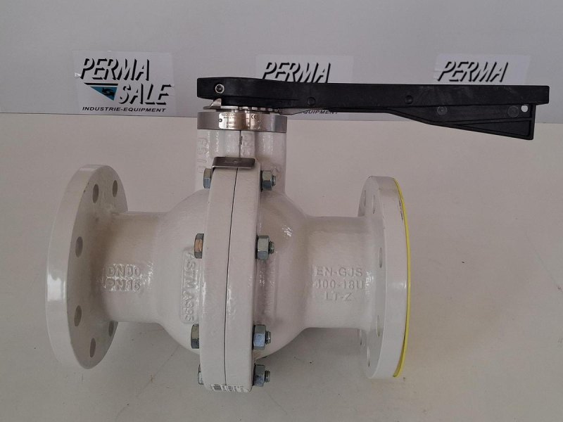 Neotecha PTFE-ausgekleideter Kugelhahn DN80 PN16 mit Handhebel