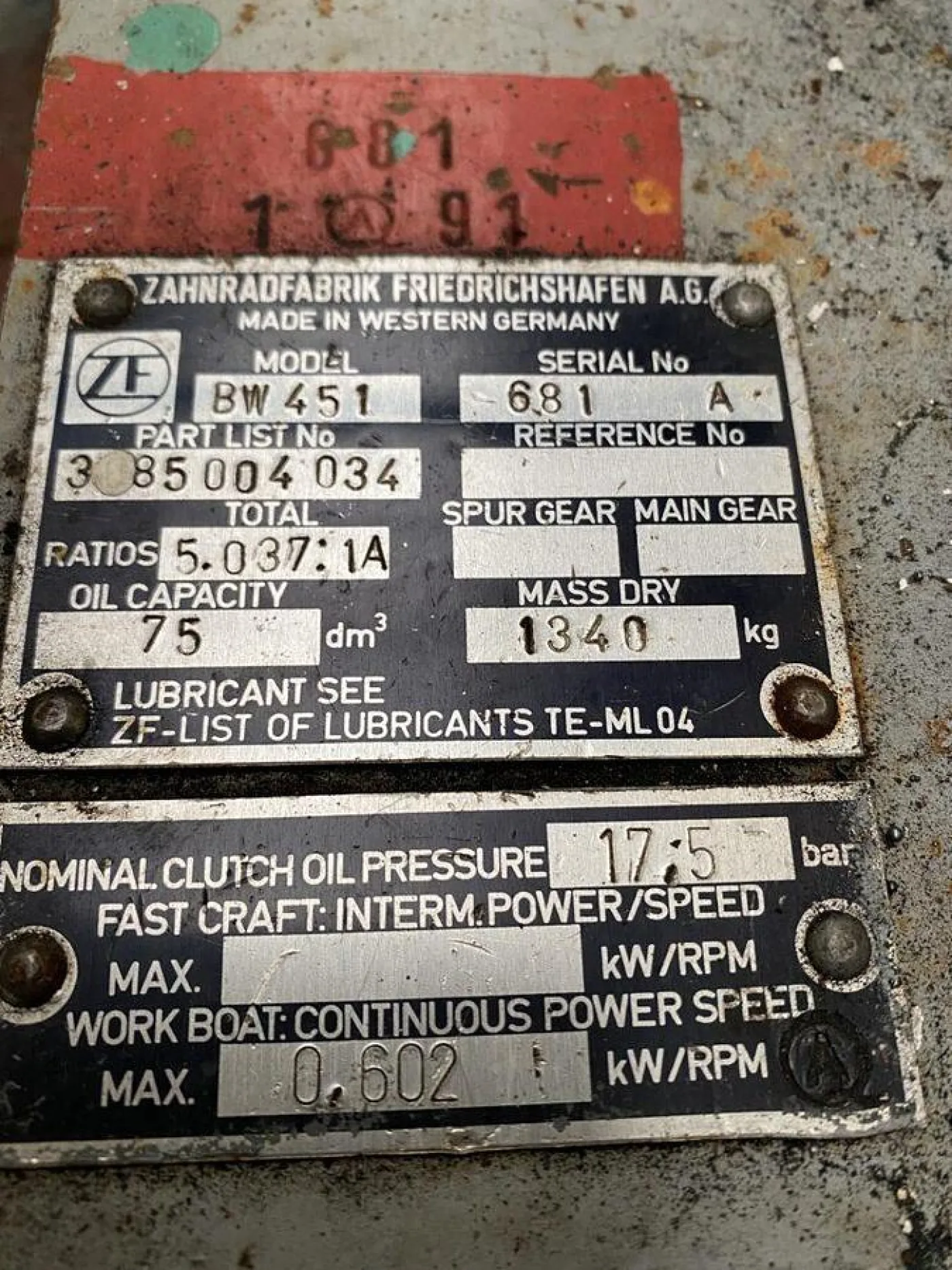 GEARBOX ZF BW451 - 4