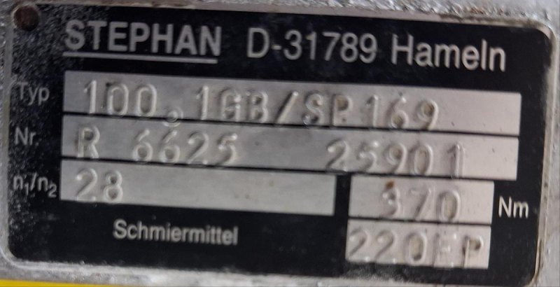 Brook Crompton Getriebemotor mit Schneckengetriebe