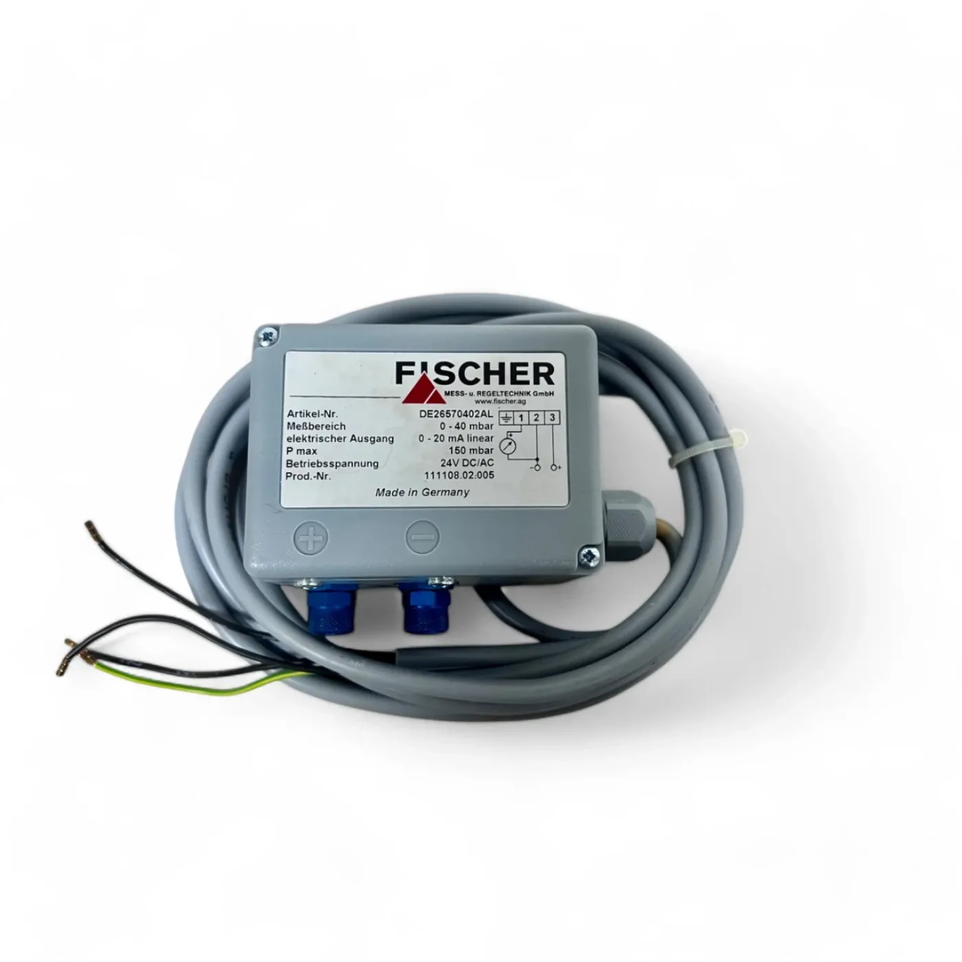Fischer DE26570402AL Druckmessumformer Spänex Absaugung - 5