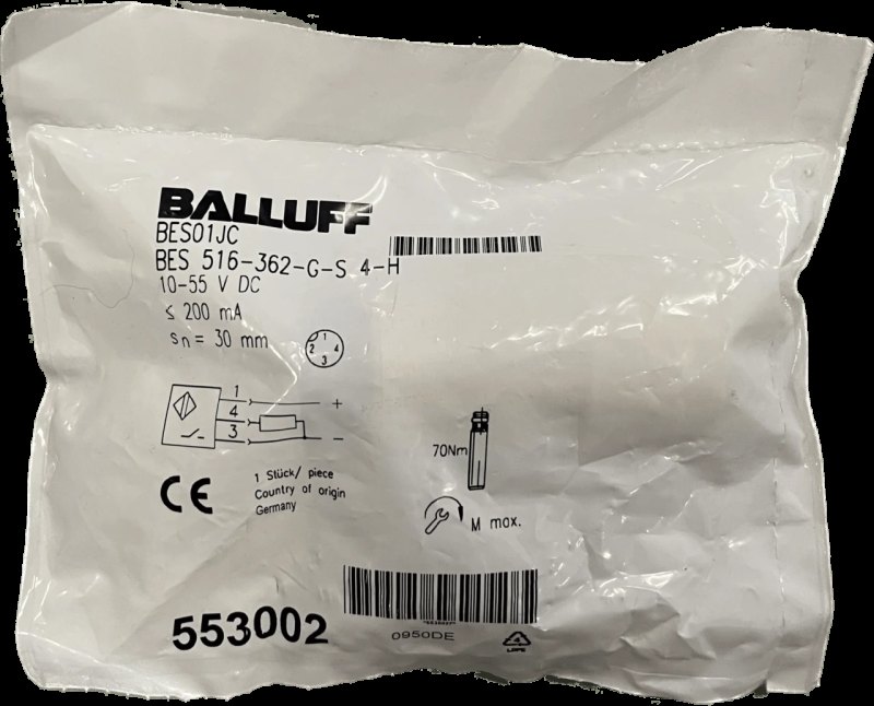 BALLUFF Induktive Standardsensoren mit Vorzugstypen BES 516-362-G-S4-H