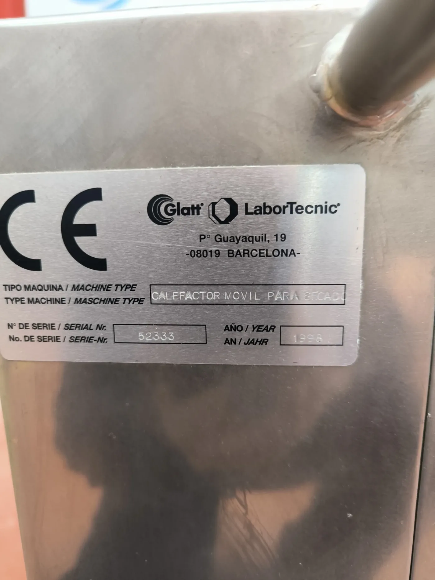 MOBILE AIR HEATER FOR DRYING GLATT LABORTECNIC - 6