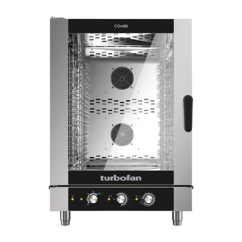 Blue Seal Turbofan 10 Grid Manual Control Combi Oven EC40M10 - islandcatering