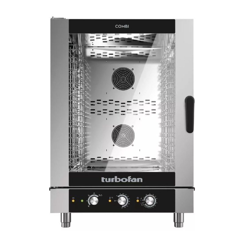 Blue Seal Turbofan 10 Grid Manual Control Combi Oven EC40M10 - islandcatering