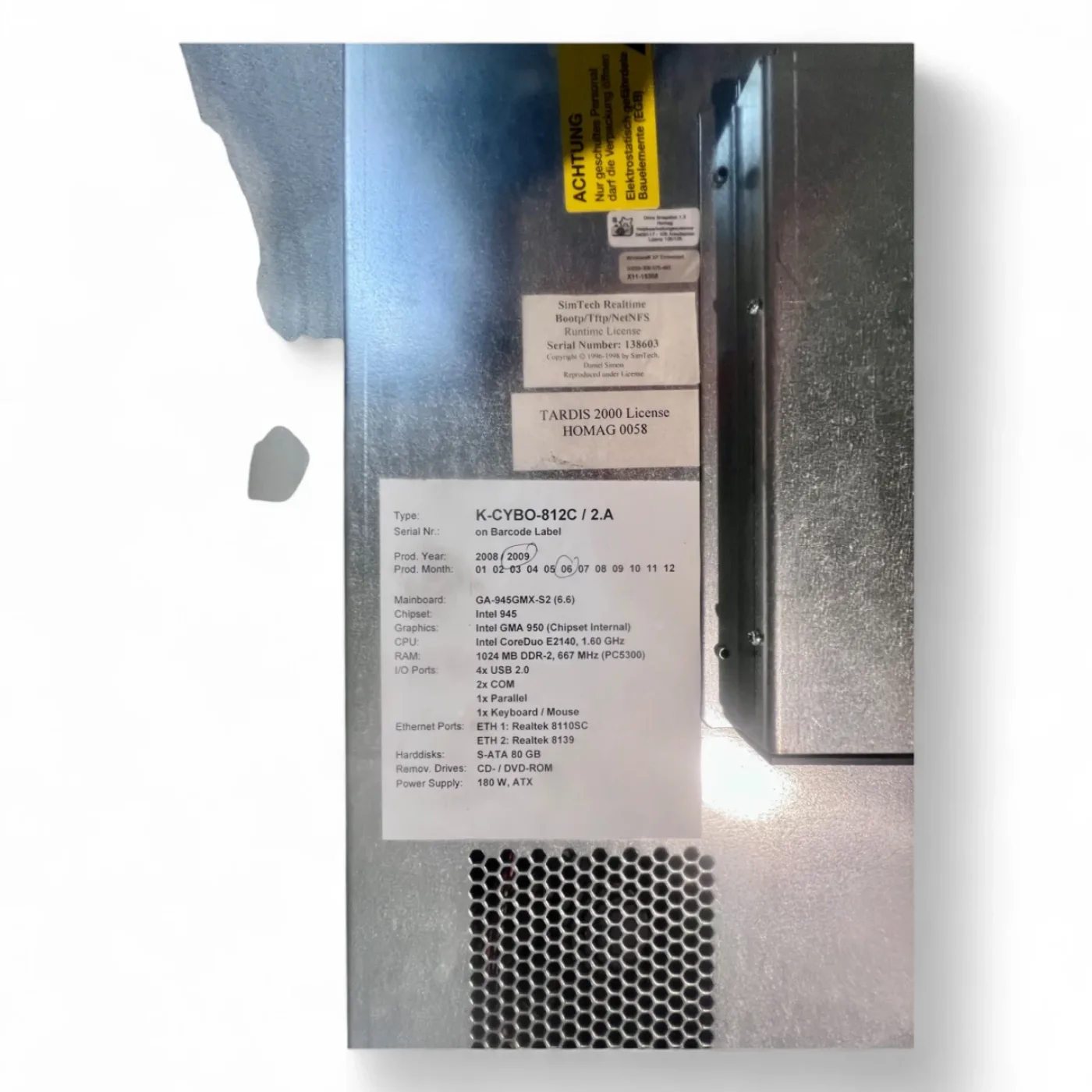 HOMAG Industrie-PC IPC Computer 4-086-04-0021 für BOF 211 Maschinensteuerung - 4