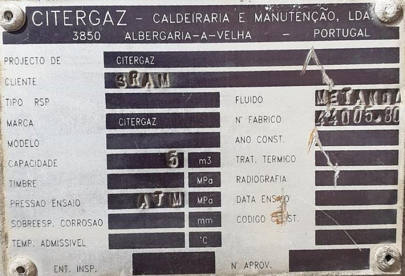 Depósito de inox CITERGAZ de 5000L