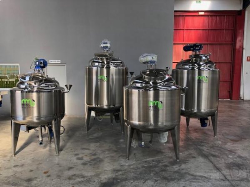 Reactores en acero inoxidable con sistema de agitación y emulsión NUEVOS