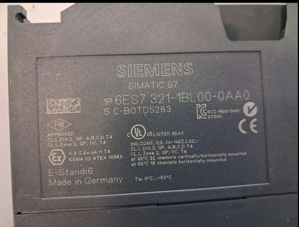 Siemens SIMATIC S7 Digitalmodul 6ES7 321-1BL00-0AA0