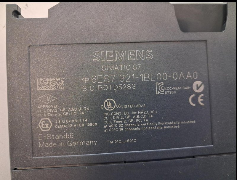 Siemens SIMATIC S7 Digitalmodul 6ES7 321-1BL00-0AA0