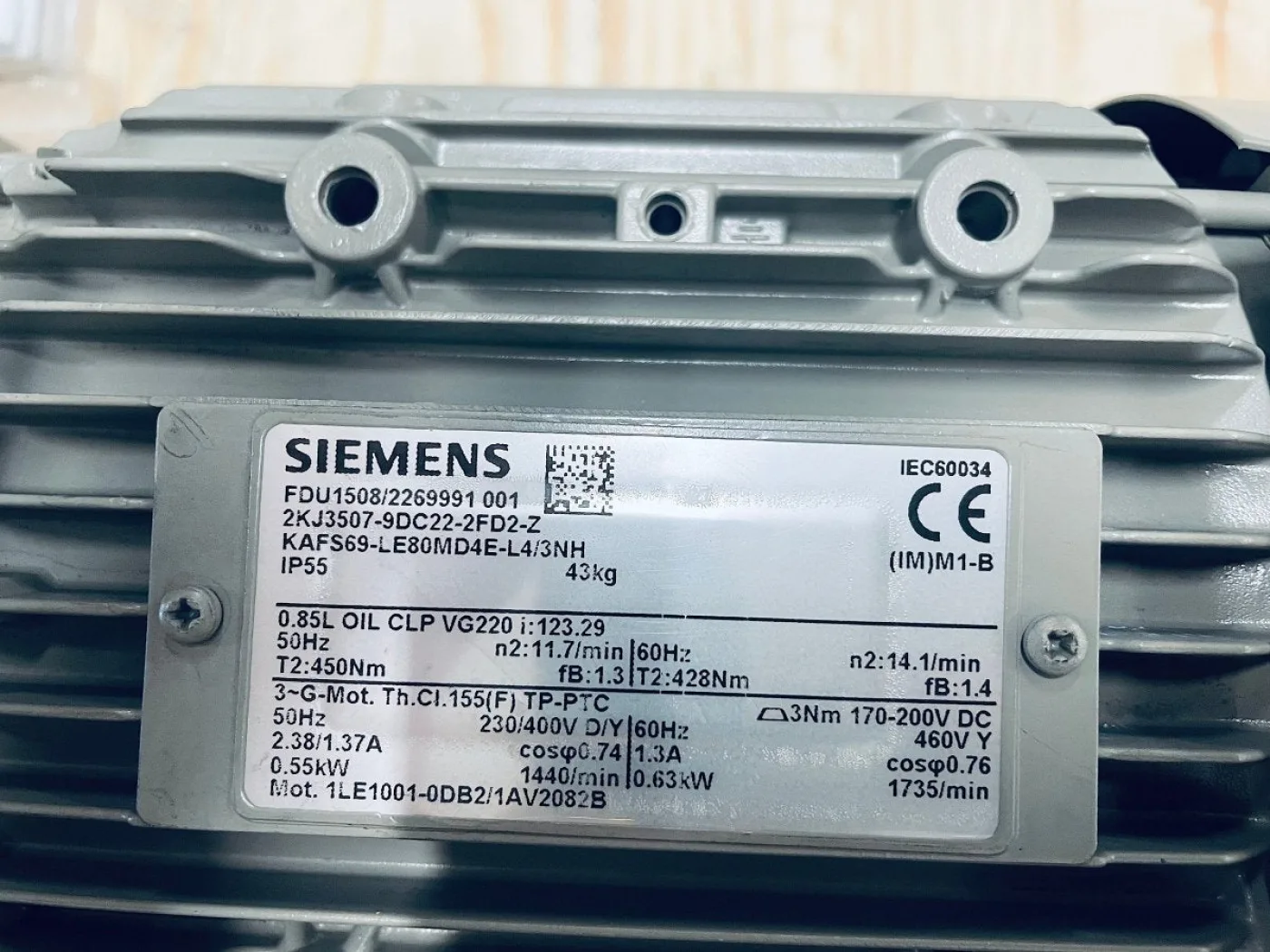 Siemens Getriebemotor KAFS69-LE80MD4E-L4/3NH - 5