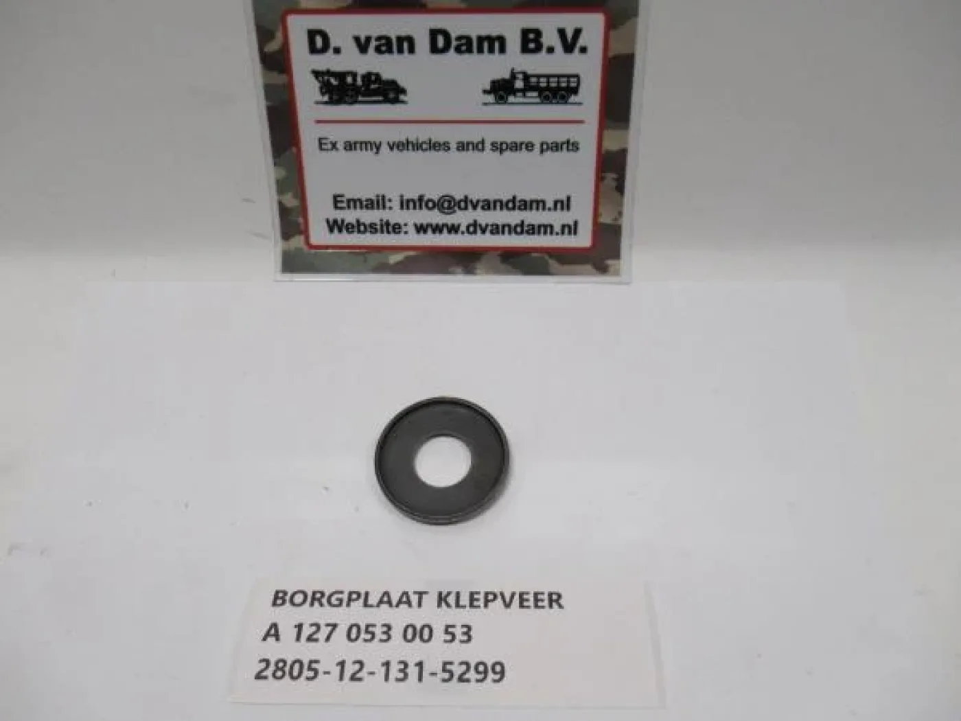Borgplaat klepveer - 1