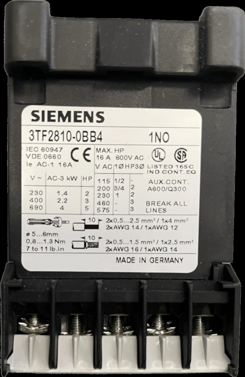 Siemens Schütz, Baugröße 00 3TF2810-0BB4