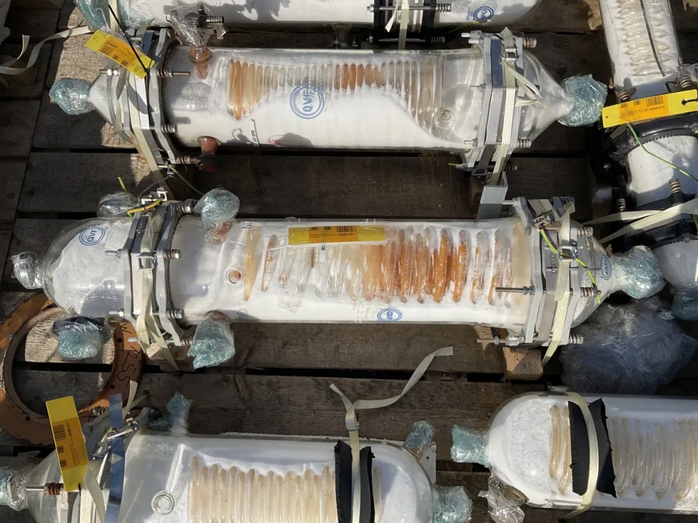 QVF Glasstechnik Glass spiral - Shell and tube heat exchanger