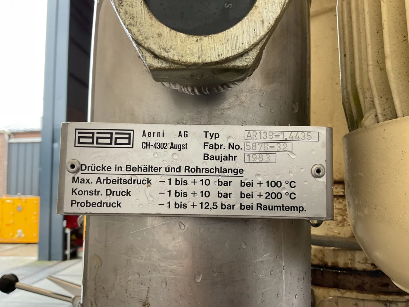 Kuehni 480 Ltr - Stainless Steel Reactor - 1