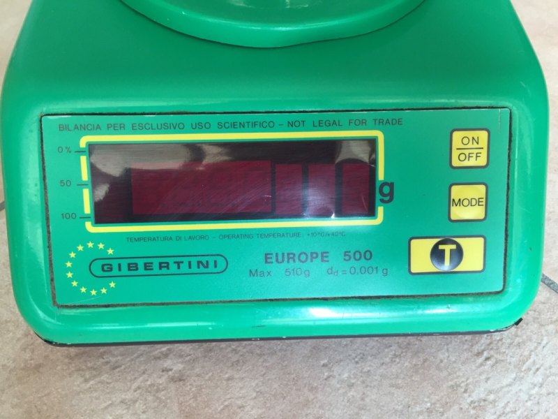 BILANCIA ELETTRICA DA BANCO GIBERTINI – MOD. EUROPE 500