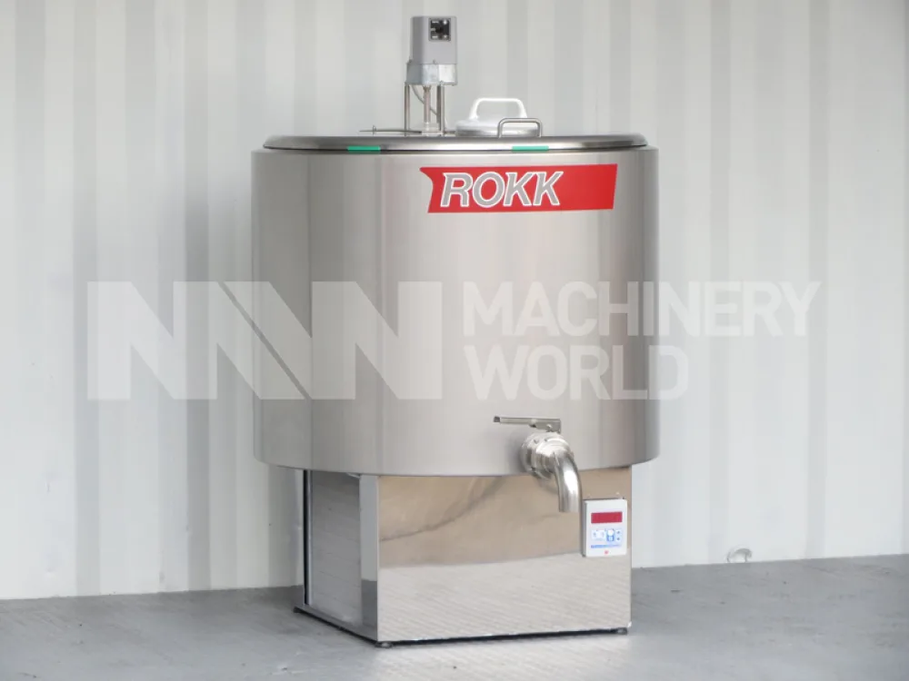 300 Ltr ROKK Stainless Steel Jacketed Cooling Tank with Mixer &amp; Built-In Chiller 'Brand New'