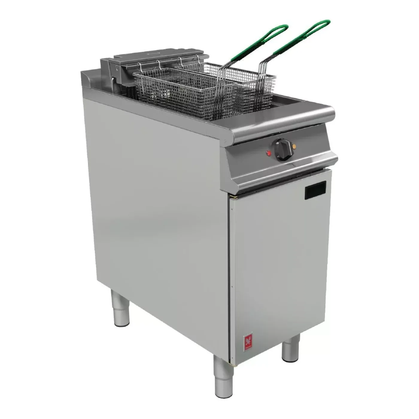 Falcon Dominator Single Tank Twin Basket Free Standing Electric Fryer E3840 - islandcatering - 1