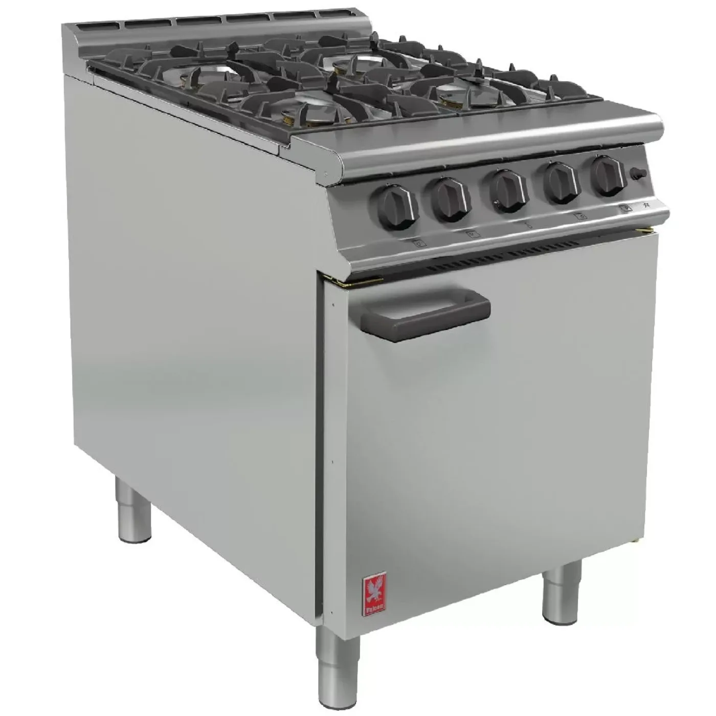 Falcon 4 Burner Dominator Plus Oven Range G3161 Propane Gas with Feet - islandcatering - 1