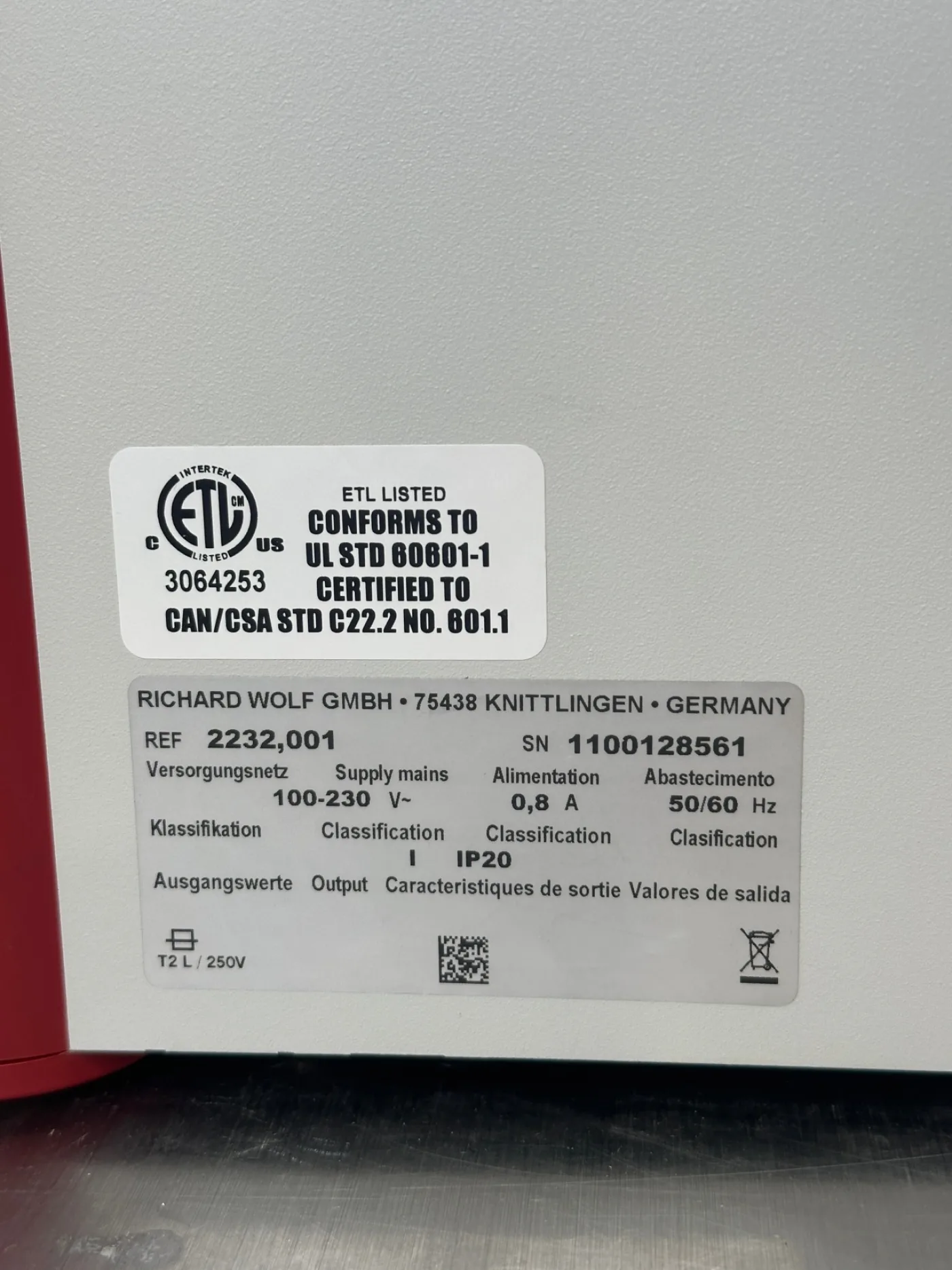 Wolf 2232 Laparo CO2 Pneu Insufflator - 8