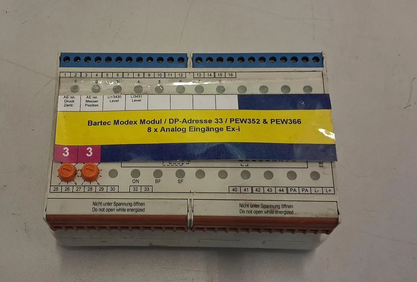 Bartec PROFIBUS DP-Modul / Ex-Transmitter mit DP-Adresse 33 - 2